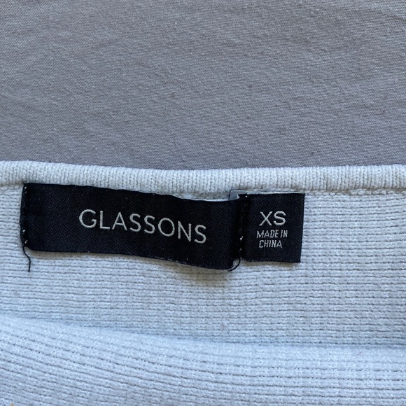 cropped White Ribbed Tank - Picture 3 of 3